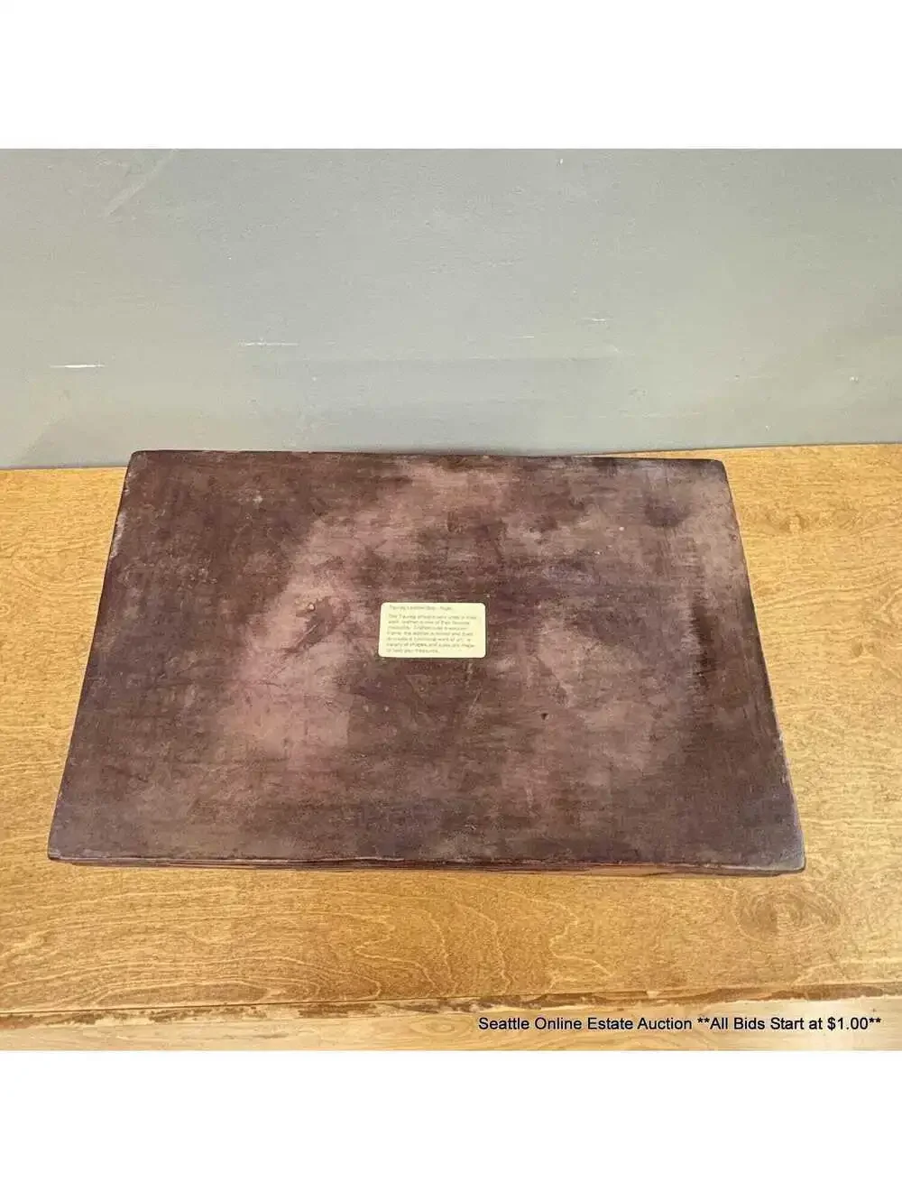 Vintage Taureg Leather Divided Box